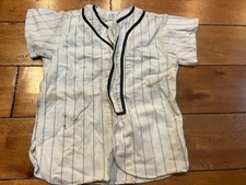 Rare- 1950's DaVal- Vintage Flannel Little League Baseball Jersey YOUTH SZ SMALL