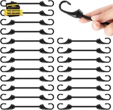 2 Inch Small Bungee Cord with Hooks,20 Pcs Mini Bungee Cords Hooks with Uv Resi
