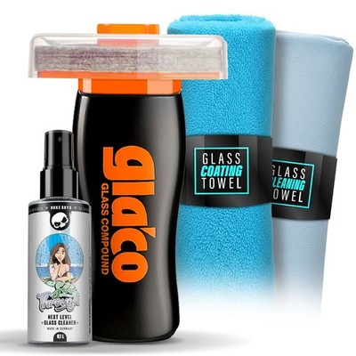 Glasversiegelung Reiniger Auto Soft99 Glaco + detailmate Glasreiniger + Zubehör