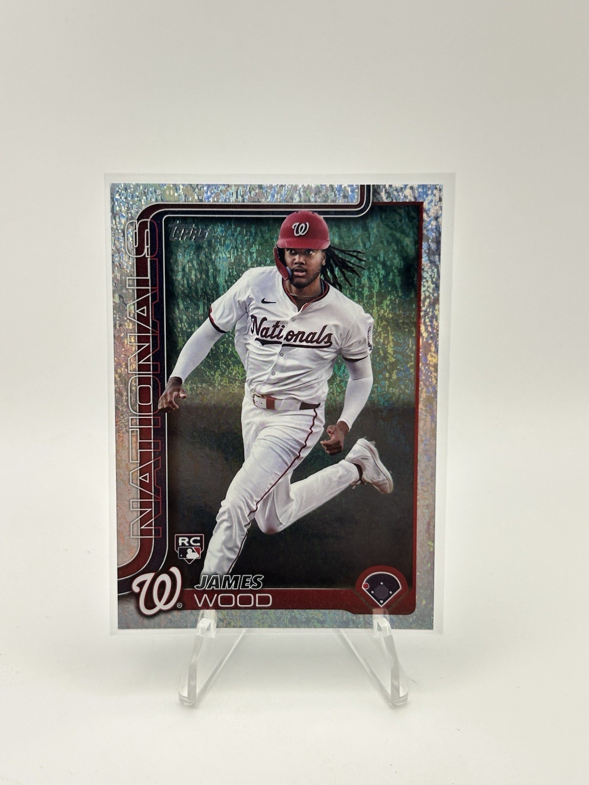 2025 Topps Series 1 Holo Foil James Wood #181 Rookie RC