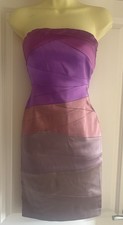 JAX Lilac/Pink Bodycon Strapless Dress Size 6/8