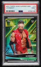 2021 Topps WWE Superstars LA Knight #73 PSA 9 MINT 0b3o