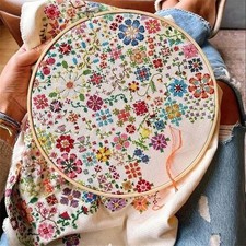 A Flower a Day Cross Stitch Kit Beginners Friendily Bloom a Day Cross Stitch Set