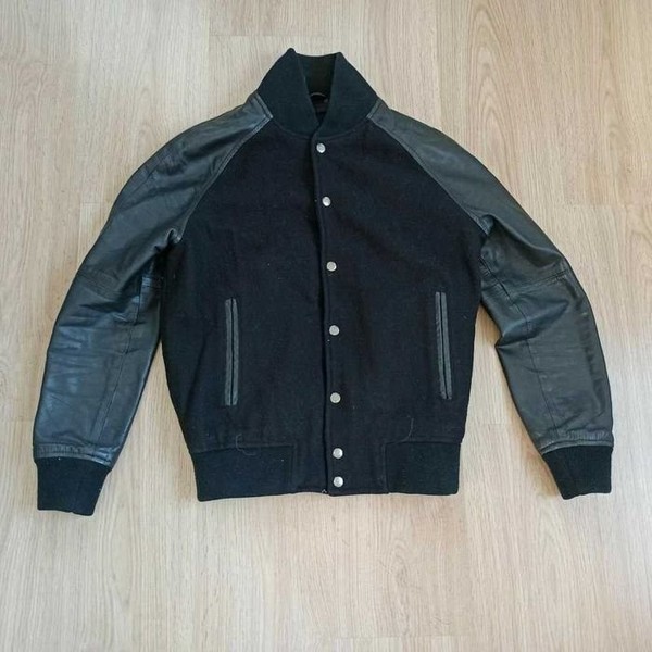Men Selected Homme Varsity Jacket Black 40