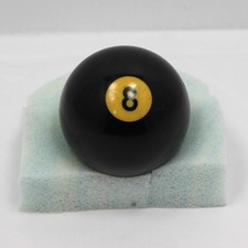 Vintage Bakelite 8 Ball 2-1/4" Pool Billiards Black Solid 5.86oz Replacement