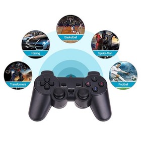 USB Wired Game Controller for Windows Universal Size, Black-Wired