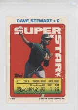 1990 Super Star Sticker Back Cards Dave Stewart Benito Santiago Jim Presley 0au4