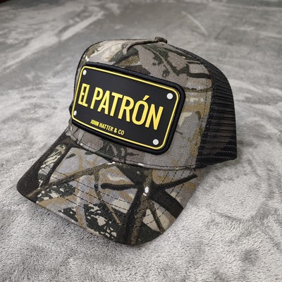 EL PATRÓN Trucker John Hatter & Co Camo Camouflage Patron A-Frame Hat Cap NWT!