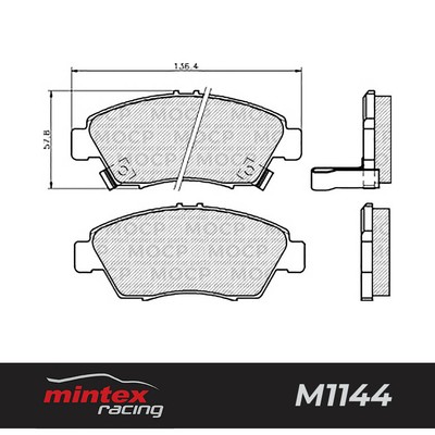 Mintex Racing MDB1610 M1144 High Performance Brake Pads