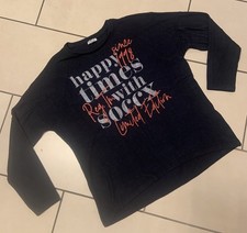 Soccx by Camp David | Pullover Blau Gr. M/L | HiLow - Weich - Glitzer Print