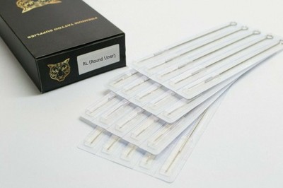 Tattoo Nadeln 3RL Round Liner   50 Stück Einweg Edelstahl Tattoo Needles