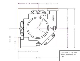 New 3 inch Arcade Trackball w/ Harness for JAMMA 60-in-1 Multicade / Icade PCB