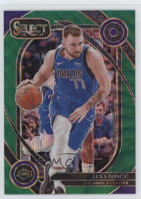 2024 Panini Select Courtside Green Wave Prizm 13/50 Luka Doncic Dončić #265 10no
