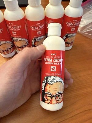 KFC Kentucky Fried Chicken Extra Crispy SPF 30 Sunscreen Lotion NEW