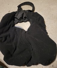 Black Baby carseat cover fleece good condition, unisex