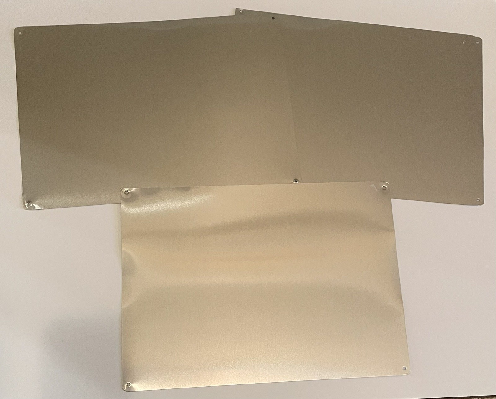 Lot of 3 HY-KO Products EXIT Signs Metal Tin 14" X 10"NOS Made in USA