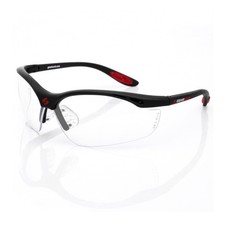 Gearbox Vision Eye Protection w/ Hard Case, Black Frame/Clear Lens