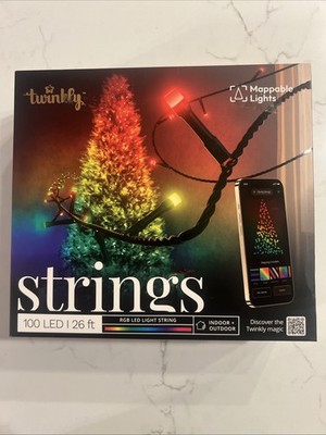 Twinkly 100 LED 26 Ft RGB String Lights App Controlled NEW