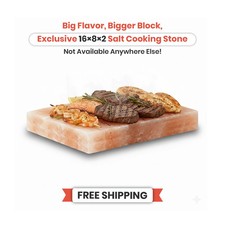 Himalayan Salt Block 16x8x2  Extra Large Pink Salt Plate for Grilling  Cooking
