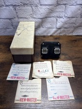 View-Master Reels With Bakelite Storage Box Reels with Model C Viewer