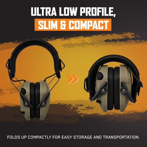 Walker's Razor Slim Shooter Electronic Hearing Protection Earmuff, (4 Pack) - Picture 4 of 12