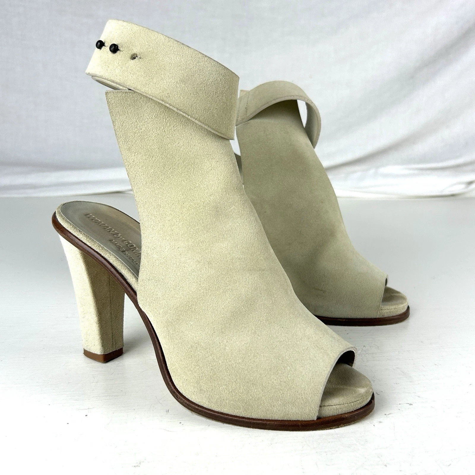 scarpe donna by common projects tacco donna 37 US 6 marrone scamosciato italia cinturino alla caviglia