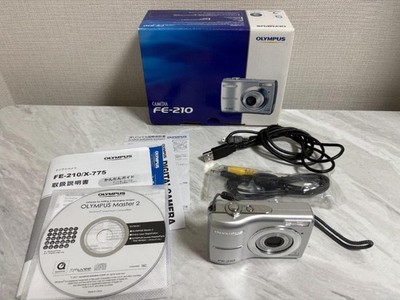 OLYMPUS CAMEDIA FE-210, Uses AA Batteries, Works OK, With Box.