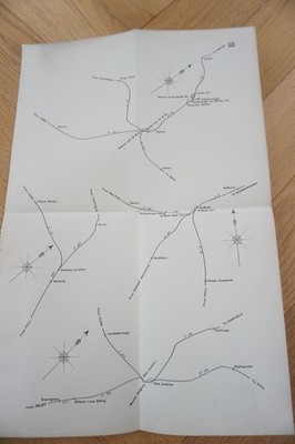 1915 North Eastern Railway Distance Diagram Plan Map Steamer Driffield Ref 52