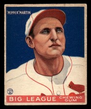 1933 Goudey Baseball #62 Pepper Martin VG/EX *f1