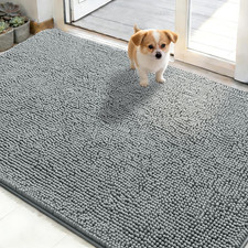 Dog Door Mat for Muddy Paws 48X30, Absorbs Moisture and Dirt, Absorbent Non-Slip