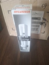 50 NEW IN BOX Sylvania Dulux D/E 18W Compact Fluorescent Lamp 20672 835 .