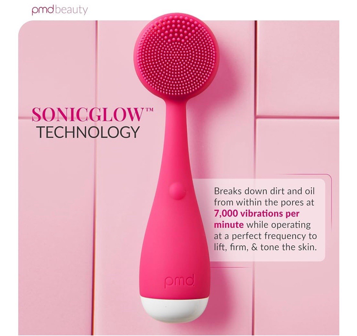 PMD Clean Mini - Smart Facial Cleansing Device with Silicone Brush & Anti-Aging