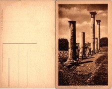 Postcard of Ancient Roman Columns in Rome Italy Sepia Tone