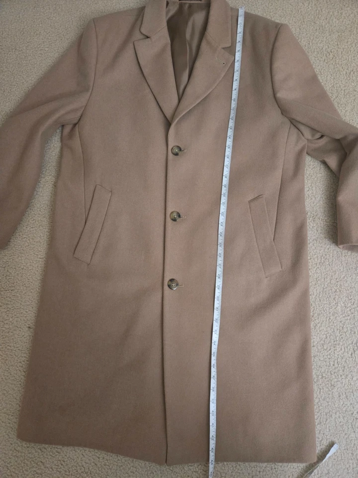 Abrigo de lana London Fog Signature para hombre color camel 44R precio de venta $350 Foto 4 de 4