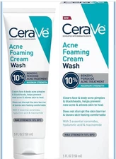 CeraVe Acne Foaming Cream Wash 5oz / 150ml New In Box