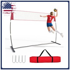 Volleyball Net 20ft Adjustable Height Heavy-Duty Outdoor Volleyball Net System