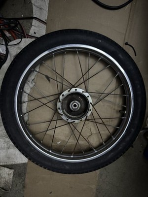honda express front rim wheel assembly spokes NC50 NA50 1977 1978 1979 1980 1982