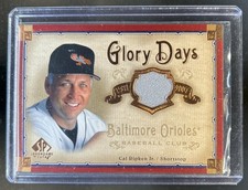 2005 SP Legendary Cuts Cal Ripken Jr. Glory Days Material Jersey #GD-CR Orioles