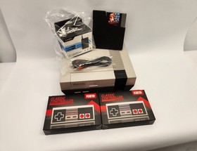 NINTENDO NES 001 OEM CONSOLE TWO COTROLLERS SUPER MARIO BUNDLE WORKS GUARANTEED