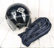 Casco Harley Davidson BIing Skyline 3/4 usado una vez, protector facial DOT grande para mujer