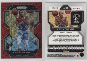 2021-22 Panini Prizm Choice Red Prizm /88 Kevin Durant #120