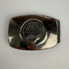 Snap On Tools Vintage 60th Anniversary Belt Buckle 1920-1980 Solid SilverBronze