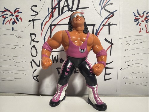 WWF Bret Hitman Hart HASBRO SERIES 8 WWE WCW AEW T...
