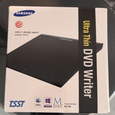 New Samsung USB Ultra Slim Portable External DVD Writer SE-208 - Sealed