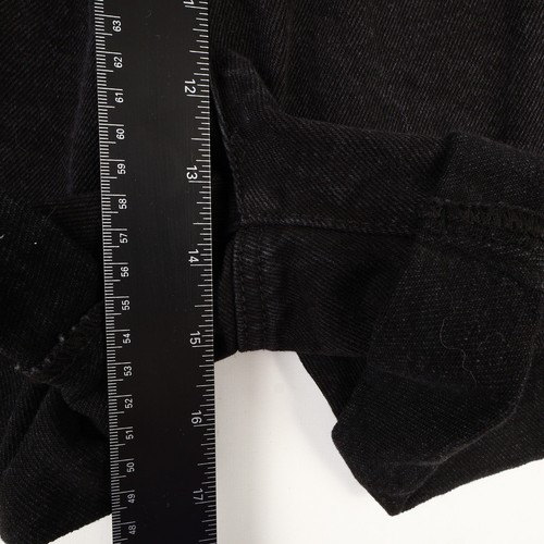 NUEVO Pantalones Cortos de Jean Forever 21 para Mujer 28 Bolsa de Papel Botón Mosca Negros - Imagen 5 de 9