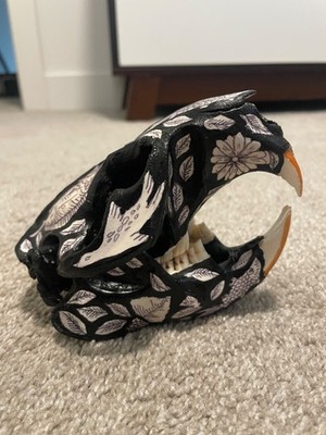 Hand Painted Beaver Skull
