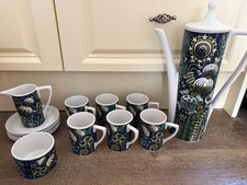 Portmeirion Magic Garden Coffee Set – Immaculate Condition – Rare Susan Williams