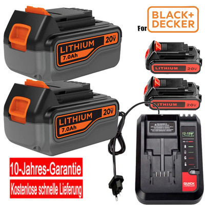 2x 8.0Ah Akku Für BLACK+DECKER 20V BL1518 BL2018 LBXR20 LB2X4020 LBXR20 18V Neu