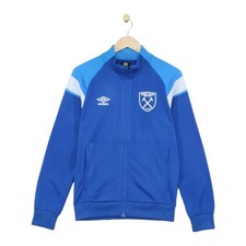 Umbro West Ham Track Jacket Mens Size S Blue Full Zip Football