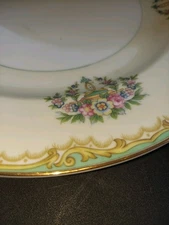 2 Pc Vintage Noritake Claremont Gold-rim Floral Pattern Salad Plates (5 Sets) 